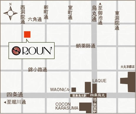 エンビロン京都 ROUN’地図